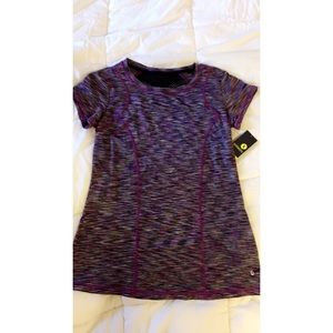 Short sleeve workout top with Mesh